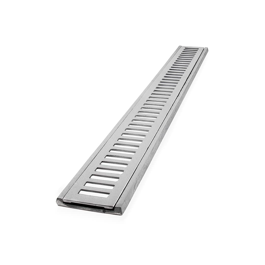 LG MAIS - GRELHA ALUM�NIO R�STICO 0,10 X 1,00 COM TELA PEDESTRE - CONJUNTO GRELHA E PORTA GRELHA