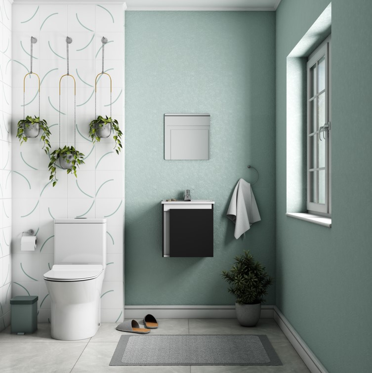 COZIMAX - KIT GABINETE �NIX 40CM PRETO