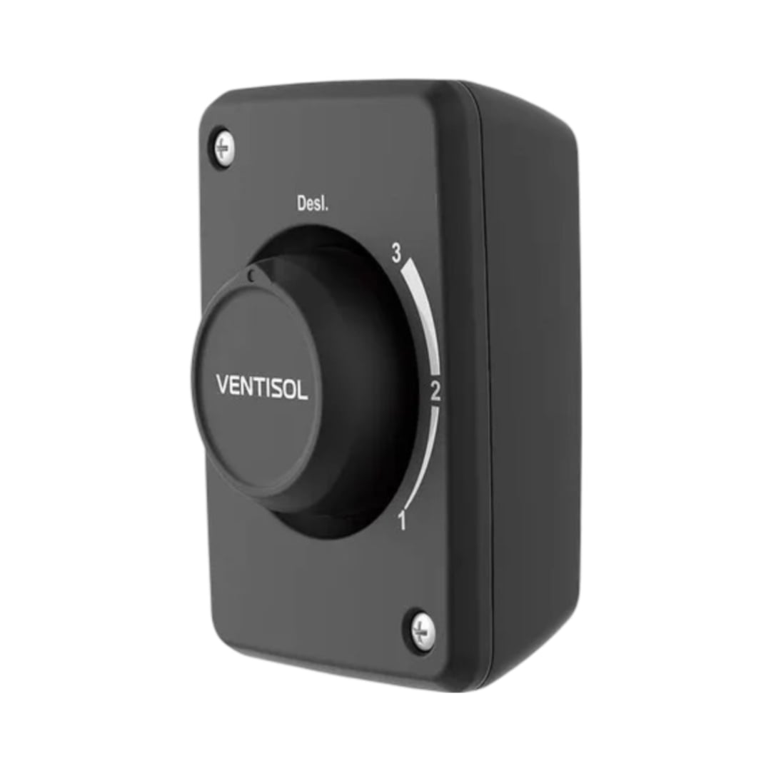 VENTISOL - VENTILADOR DE PAREDE OSCILANTE 60CM PRETO PREMIUM