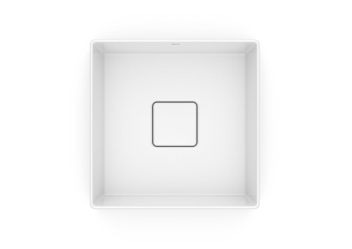 ROCA - CUBA DE APOIO QUADRADA TERRA 30 X 30 BRANCA