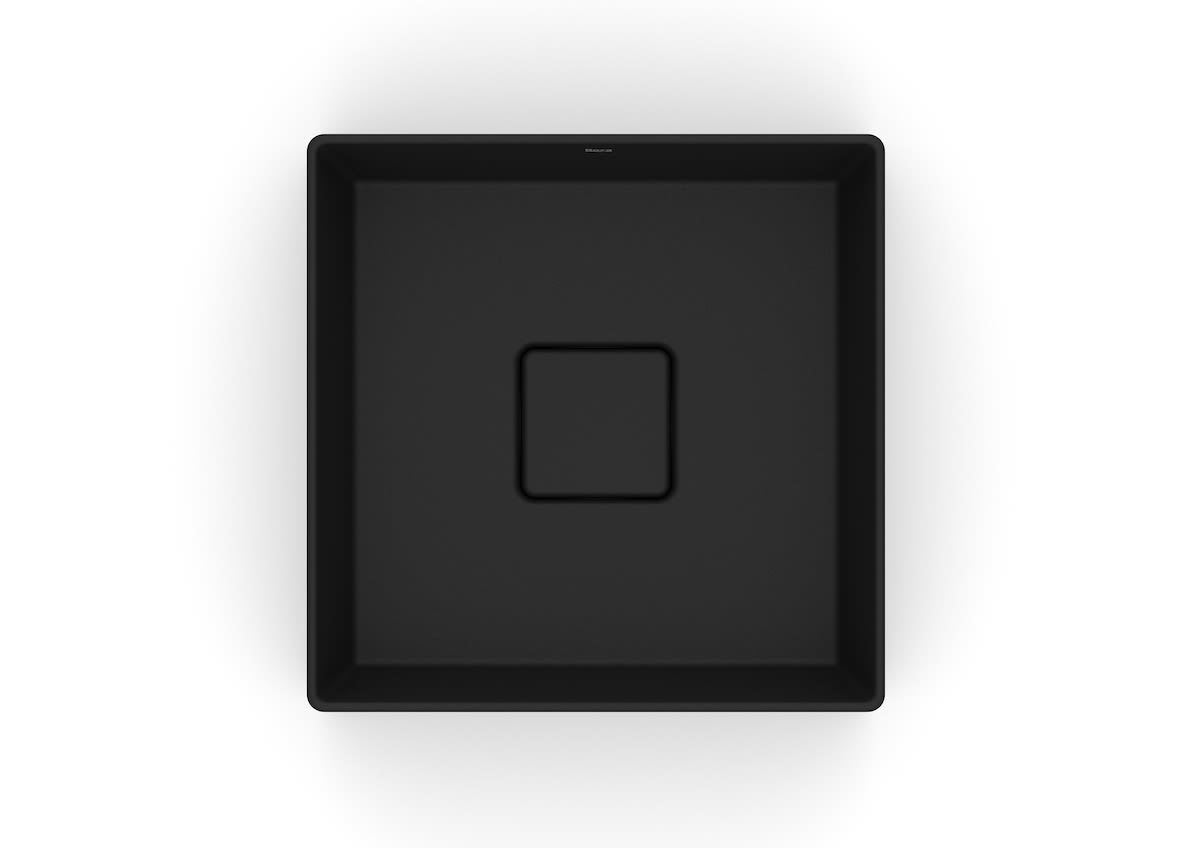 ROCA - CUBA DE APOIO QUADRADA TERRA 30 X 30 MATTE BLACK