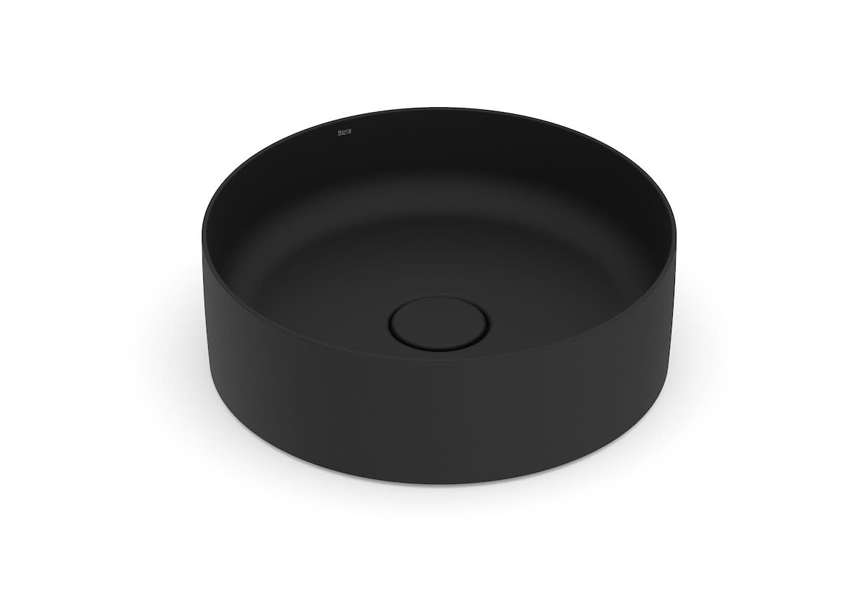 ROCA - CUBA DE APOIO REDONDA TERRA 39 X 39 MATTE BLACK