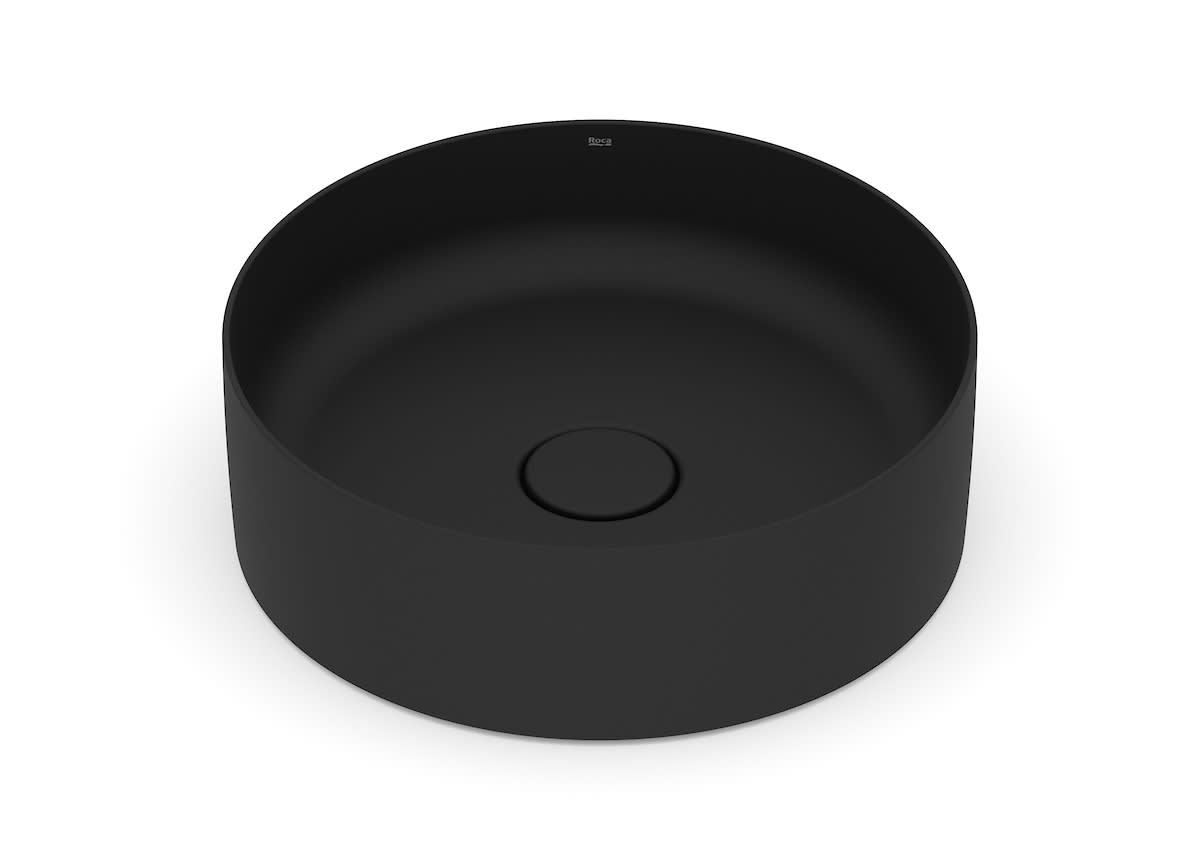 ROCA - CUBA DE APOIO REDONDA TERRA 39 X 39 MATTE BLACK