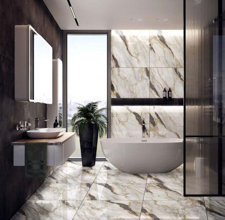 KARINA PISO 75 X 75 POLIDO 75030 MAGESTIC RETIFICADO (CAIXA COM 2,23MT)