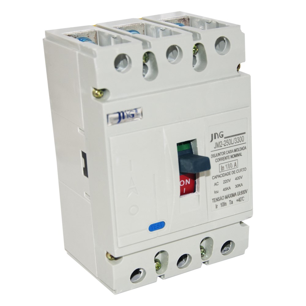 JNG - DISJUNTOR CAIXA MOLDADA TRIPOLAR 180A JM2