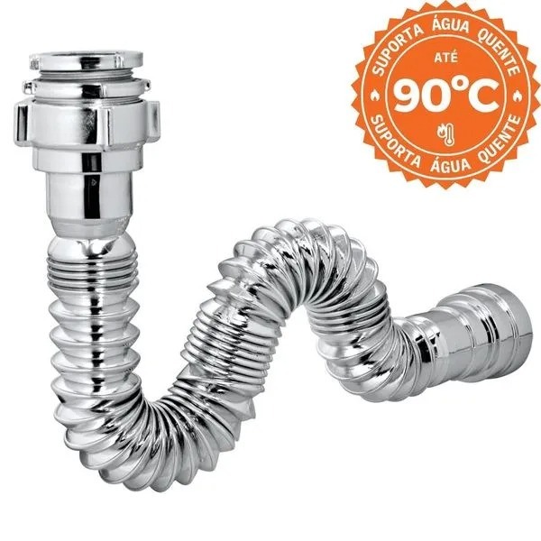 ASTRA - SIF�O SANFONADA UNIVERSAL CROMADO 