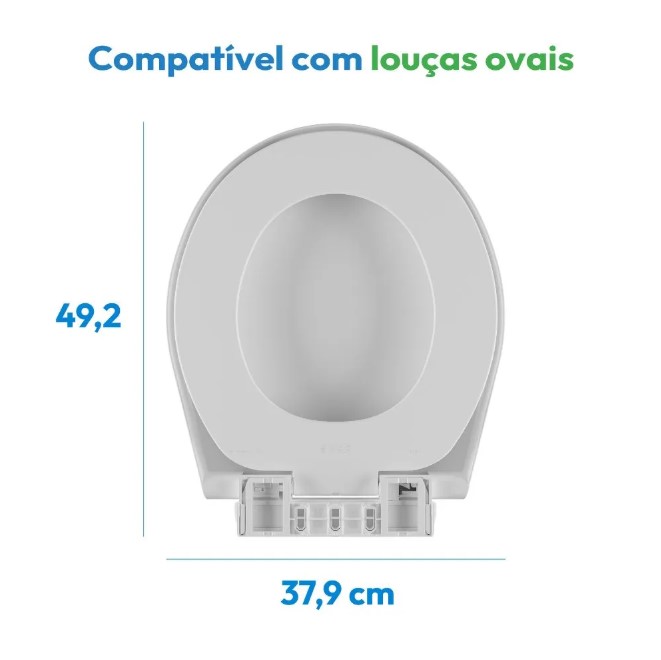 ASTRA - ASSENTO SANIT�RIO SOFT CLOSE CLICK ALMOFADADO BRANCO