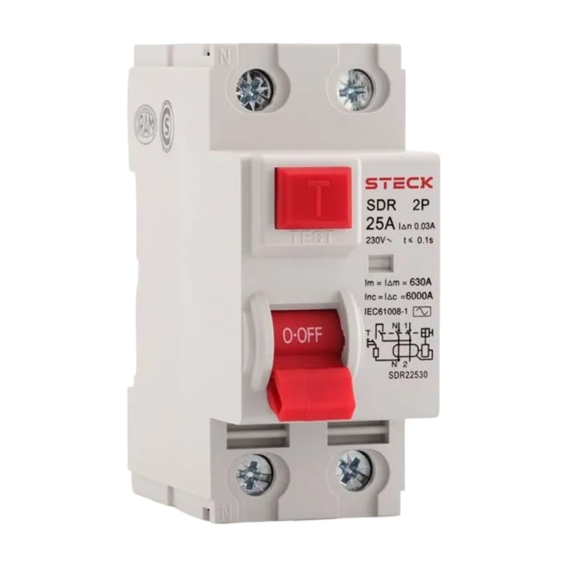 STECK INTERRUPTOR DIFERENCIAL 2P 63A 30MA